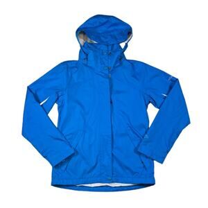 Columbia Hooded Blue/White Jacket Puffer | Size XS